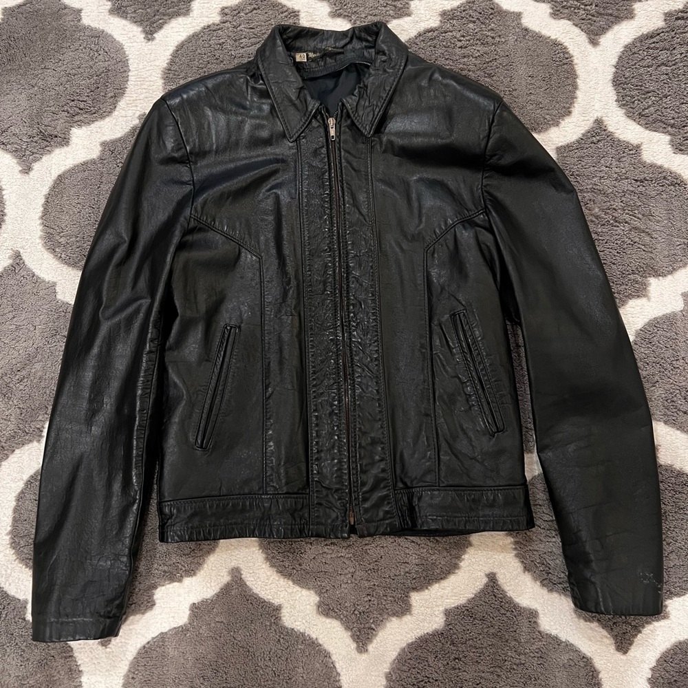 Vintage Black Leather Jacket
